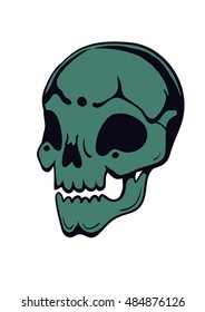 hand drawn skull vector