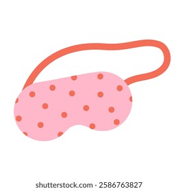 Hand drawn sleep mask isolated on white background