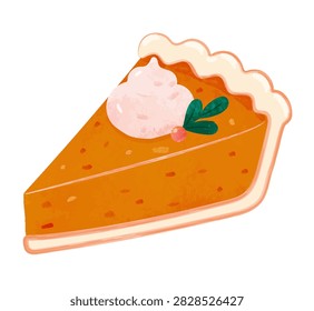 Hand Drawn Slice Pumpkin
