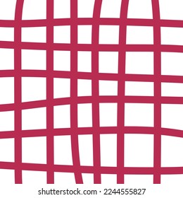 Hand drawn sloppy stripes of the color of 2023 -Viva Magenta