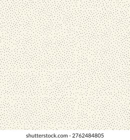 Hand drawn small black dots Seamless Vector Pattern on white zen art monochrome texture fabric print