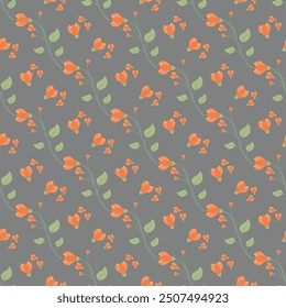 Dibujado a mano Pequeñas flores diseño de patrón sin fisuras en el fondo.