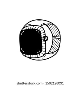 Hand drawn Smart Watch isolated on a white. Sketch. Vector illustration.