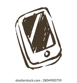 Hand Drawn Smartphone Doodle Illustration