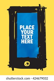 hand drawn smartphone mockup