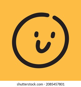 hand drawn smiley pattern background