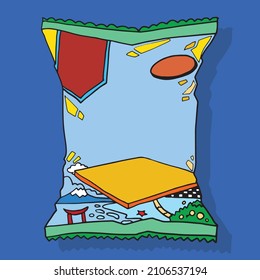 diseño de aperitivos dibujado a mano para la plantilla de póster_002