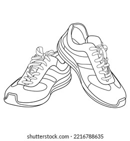 Hand drawn sneakers 