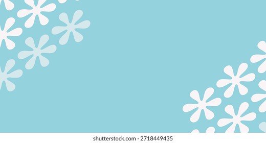 Panel de esquina de nieve dibujado a mano, borde de nieve rectangular, marco de esquina de escarcha