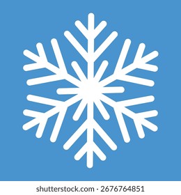 Ícone de vetor de doodle floco de neve desenhado à mão, símbolo de neve de inverno. Ícones de vetor de flocos de neve. Elementos geométricos isolados vetor de natal. Flocos de neve. Ícone de flocos de neve linha grossa em qualquer forma e formas. Neve.