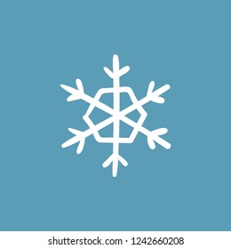 Hand drawn snowflake vector icon