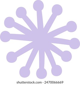 Hand Drawn Snowflake Vector Illustration