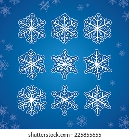 Hand Drawn Snowflakes