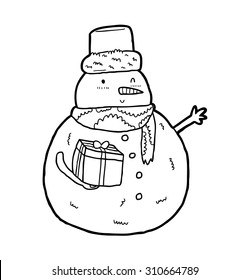 Snowman Drawing Images Stock Photos Vectors Shutterstock