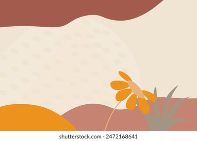Hand Drawn Soft Earth Tones Background