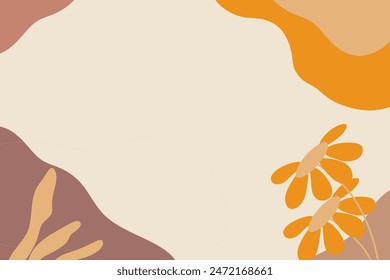 Hand Drawn Soft Earth Tones Background