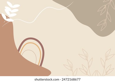 Hand Drawn Soft Earth Tones Background