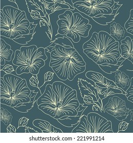 Hand drawn soft flower background