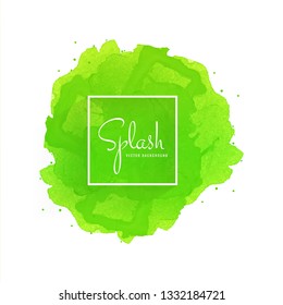 Hand drawn soft watercolor splash design 