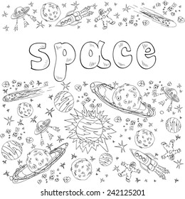 hand drawn space.