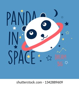 Hand drawn space elements. Space about doodle illustration. Vector illustration. Hand drawing slogan.	