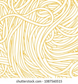 Hand drawn spaghetti vector background