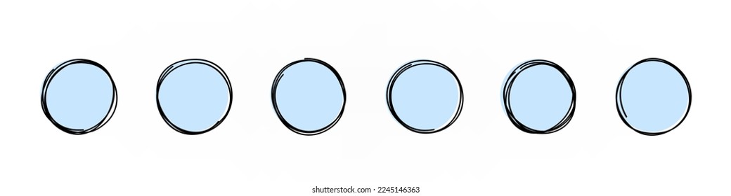 Hand drawn speaches over white illustration