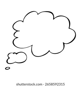 Handgezeichnete Sprechblase Leeres leeres Nachrichtenfeld Textboxrahmen für Banner, Preisschilder, Aufkleber, Design