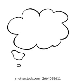 Handgezeichnete Sprechblase Leeres leeres Nachrichtenfeld Textboxrahmen für Banner, Preisschilder, Aufkleber, Design
