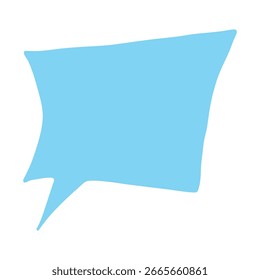 Bolha de fala desenhada à mão Caixa de mensagem vazia em branco Quadro de caixa de texto para banners, etiquetas de preço, adesivos, design