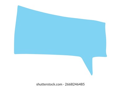 Handgezeichnete Sprechblase Leeres leeres Nachrichtenfeld Textboxrahmen für Banner, Preisschilder, Aufkleber, Design