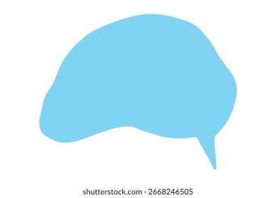 Handgezeichnete Sprechblase Leeres leeres Nachrichtenfeld Textboxrahmen für Banner, Preisschilder, Aufkleber, Design