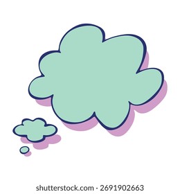 Hand drawn speech bubble Blank empty message box Textbox frame for banners, price tags, stickers, design