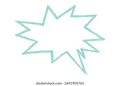 Handgezeichnete Sprechblase Leeres leeres Nachrichtenfeld Textboxrahmen für Banner, Preisschilder, Aufkleber, Design