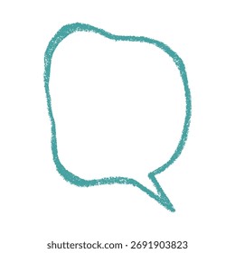 Handgezeichnete Sprechblase Leeres leeres Nachrichtenfeld Textboxrahmen für Banner, Preisschilder, Aufkleber, Design
