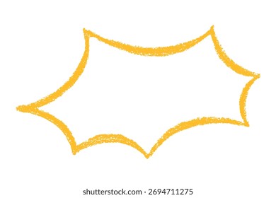 Handgezeichnete Sprechblase Leeres leeres Nachrichtenfeld Textboxrahmen für Banner, Preisschilder, Aufkleber, Design