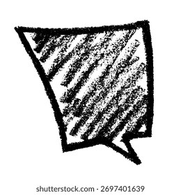 Bolha de fala desenhada à mão Caixa de mensagem vazia em branco Quadro de caixa de texto para banners, etiquetas de preço, adesivos, design
