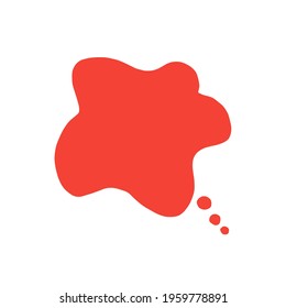 Hand drawn speech bubble with copy space. Online chat clouds with place for text. Isolated on white background. vector.