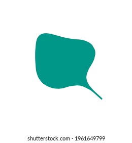 Hand drawn speech bubble with copy space. Online chat clouds with place for text. Isolated on white background. vector.
