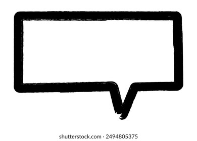 Dibujado a mano de la burbuja del discurso del elemento de diseño de la etiqueta engomada doodle Ilustración vectorial