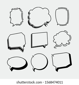 Hand Drawn Speech Bubble Doddle