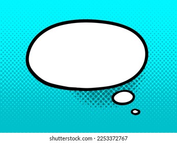 Burbuja de la mano dibujada sobre un fondo retro salpicado. Ilustración del vector