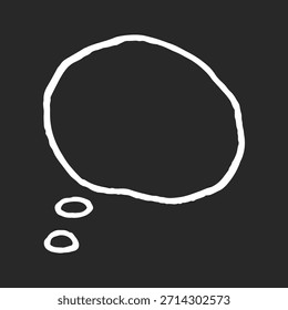 Hand drawn speech bubble, pencil lines and playful crayon strokes. Chalk marks, marker details, text box chalkboard.
