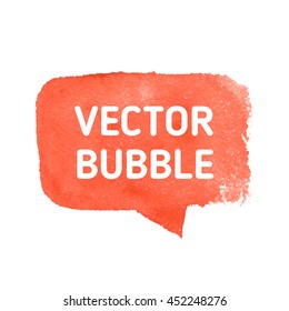 Hand drawn speech bubble. Red speech bubble. Retro hand drawn speech bubble, great design for any purposes. Abstract concept graphic element. Comic dialog cloud. Speech bubble icon hand drawn.