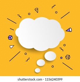 Hand drawn speech bubbles icon. Vector Illustration EPS10