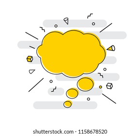 Hand drawn speech bubbles icon. Vector Illustration EPS10