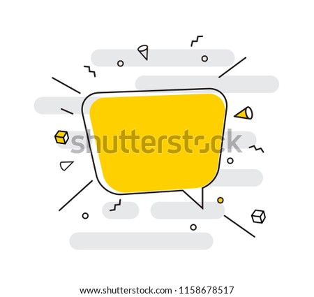 Hand drawn speech bubbles icon. Vector Illustration EPS10