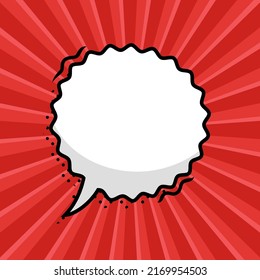 Hand drawn speech bubbles isolated