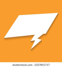 hand drawn speech bubbles set on yellow orange background Editable Free Vector