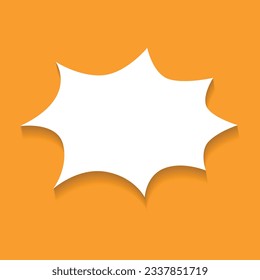 burbujas de habla dibujadas a mano colocadas en el fondo amarillo anaranjado Editable Free Vector